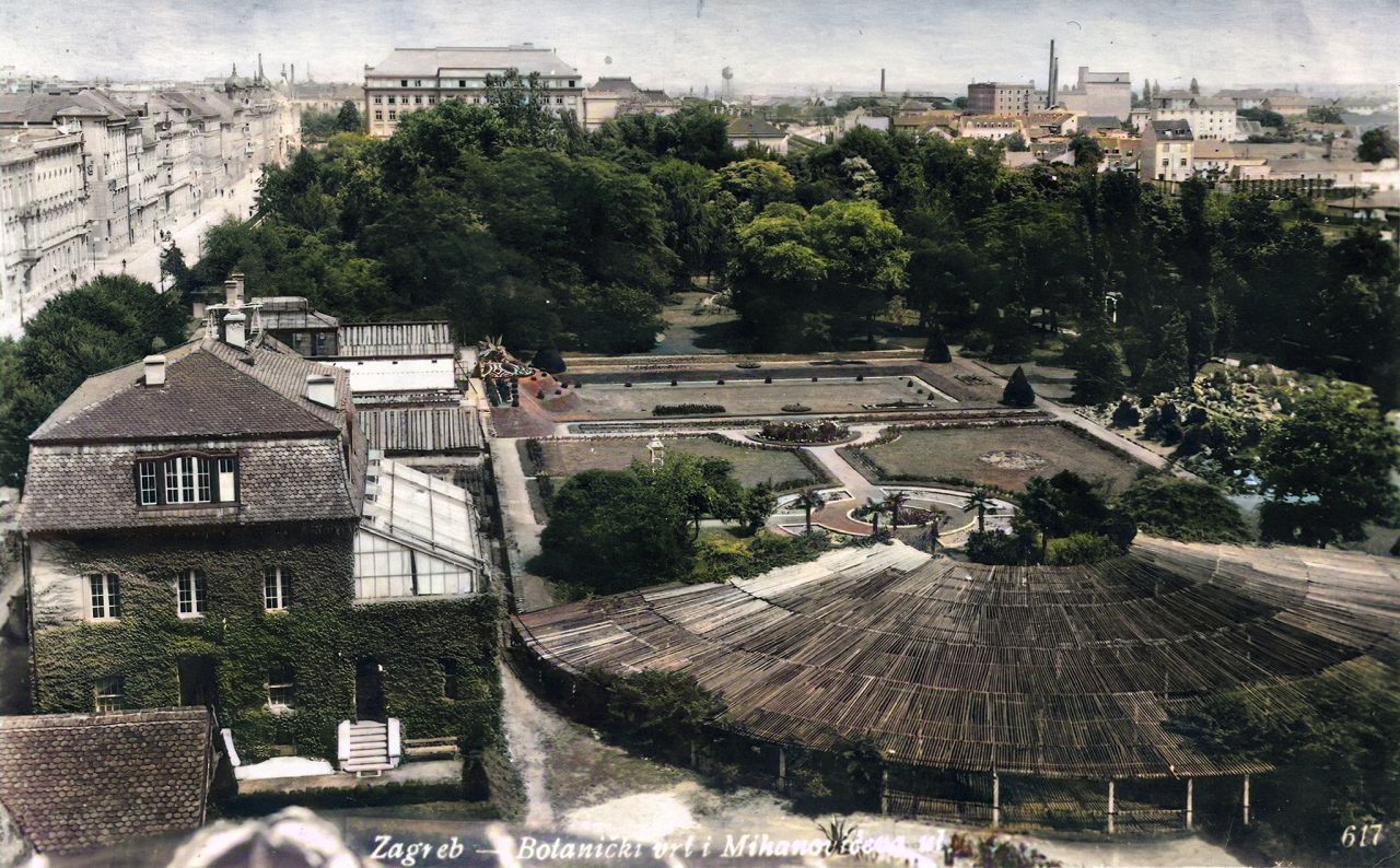 Botanički vrt, Mihanovićeva ulica, 1935. godine